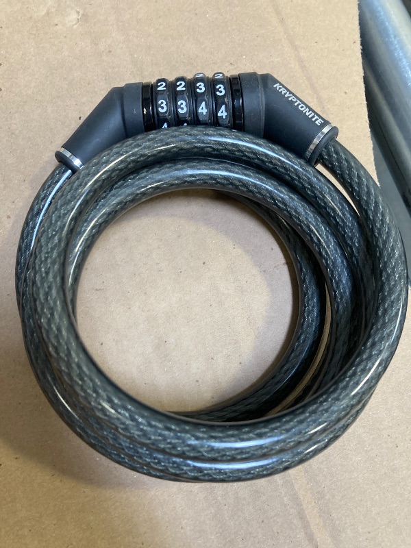 Photo 1 of Master Lock Bike Lock Cable with Combination Black, 8143D