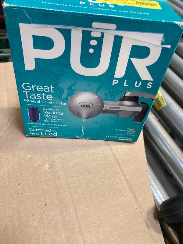 Photo 1 of PUR Advanced Faucet Water Filter, PFM300V, Silver Matte