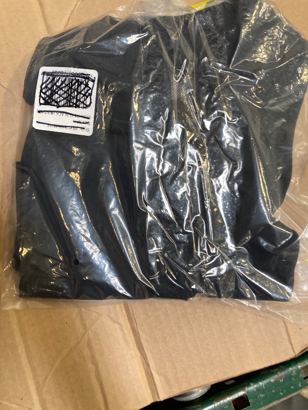 Photo 1 of Size L--Long Sleeve Black Heather Polo Shirt