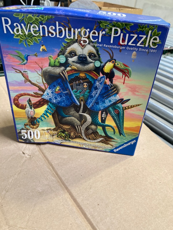 Photo 1 of Ravensburger Afterglow 500 Piece Jigsaw Puzzle | Magical Endangered World by Dulk | Environmentally Inspired Art | Premium Quality | Eco-Friendly Materials