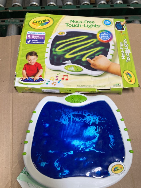 Photo 1 of Crayola Toddler Touch Lights, Musical Sensory Toys for Toddlers, Light Up Drawing Pad, Mess Free Painting, Travel Activity, Gift for Toddlers, 2+