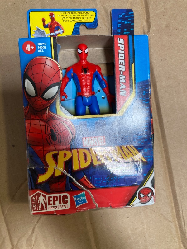 Photo 1 of Marvel Epic Hero Series Classic Spider-Man Action Figure, 4-Inch, With Accessory, Marvel Action Figures for Kids Ages 4 and Up, Medium