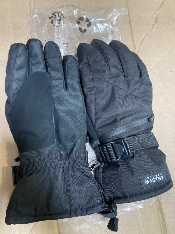 Photo 1 of Size L--OutdoorMaster Ski Snow Gloves for Women & Men - 3M Thinsulate Waterproof Snowboard Winter Warm Windproof Snowmobile Gloves With Double-Pocket