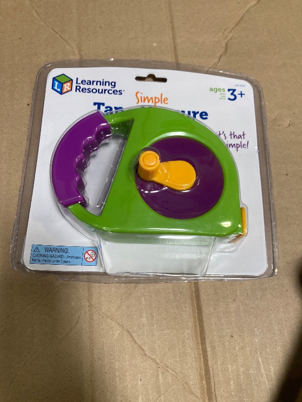 Photo 1 of Learning Resources Simple Tape Measure, Ages 3+, Retractable Toy Tape Measure, Measures 4 Feet, Construction Toy for Kids,Back to School