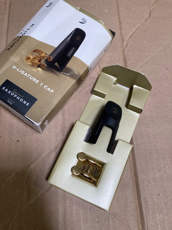 Photo 1 of D’Addario Rico H-ligature and Cap for Saxophone Soprano,HSS1G