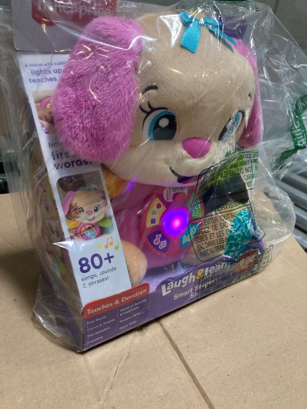 Photo 1 of Fisher-Price Baby Toy Laugh & Learn Smart Stages Sis Musical Plush with Lights & Learning Songs for Infants Ages 6+ Months