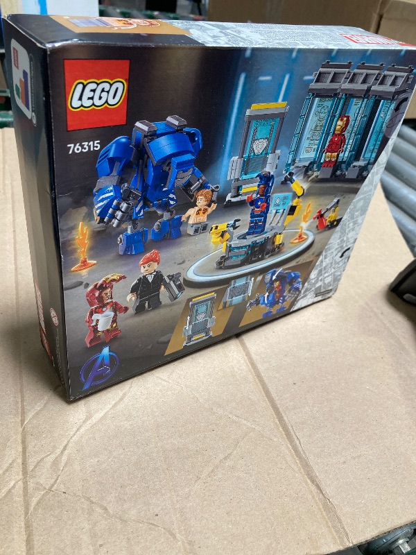 Photo 1 of LEGO Marvel Iron Man’s Laboratory: Hall of Armor Building Toy - Marvel Superhero Toy for Kids, Boys and Girls, Ages 8+ - with Minifigures and a Mech - Gift Idea for Birthdays - 76315