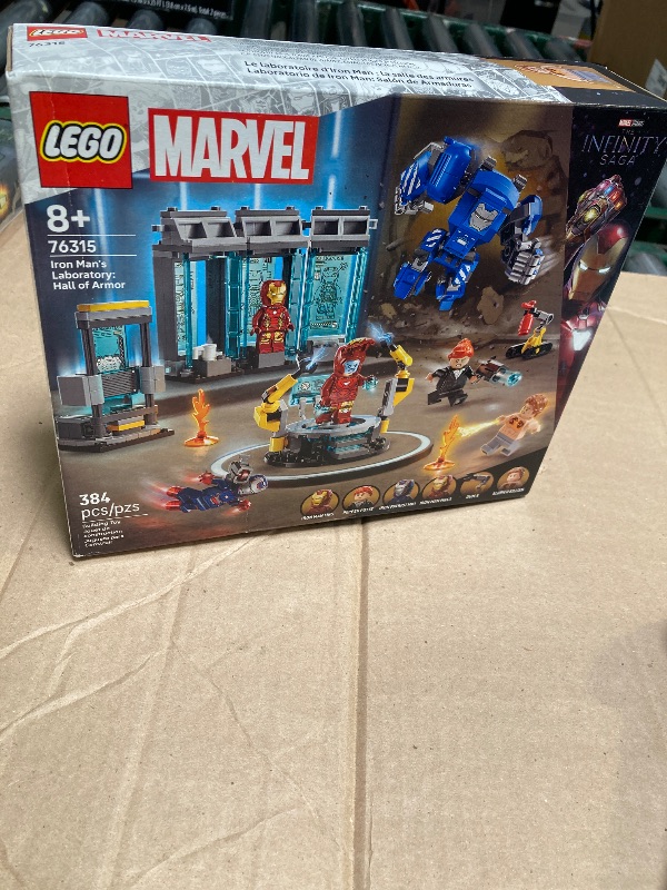 Photo 1 of LEGO Marvel Iron Man’s Laboratory: Hall of Armor Building Toy - Marvel Superhero Toy for Kids, Boys and Girls, Ages 8+ - with Minifigures and a Mech - Gift Idea for Birthdays - 76315