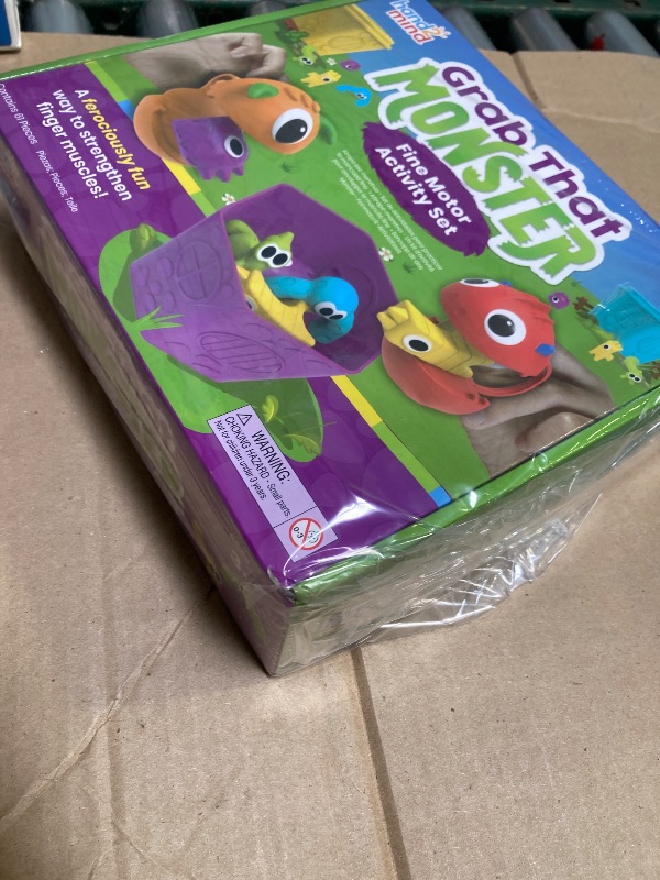 Photo 1 of Hand2Mind Grab That Monster Fine Motor Activity Set, Occupational Therapy Toys for Toddlers 3-4, Pincer Grasp Toys, Play Therapy Games