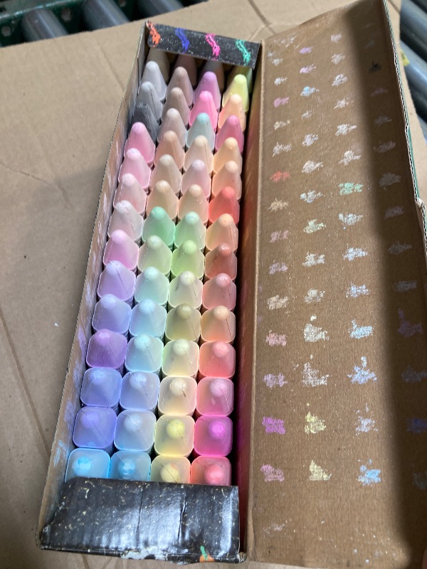 Photo 1 of Crayola Ultimate Washable Chalk Collection (64ct), Bulk Outdoor Sidewalk Chalk for Kids, Anti-Roll Sticks, Recess Toys for Kids, Back to School Gifts