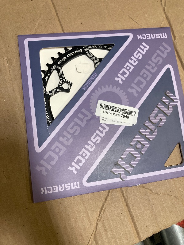Photo 1 of MSRECK 110 BCD Narrow Wide Chainring 36T 38T 40T 42T 44T 46T 48T 50T 52T for 7 to 12 Speed Road Bike (Black Round, 46T)