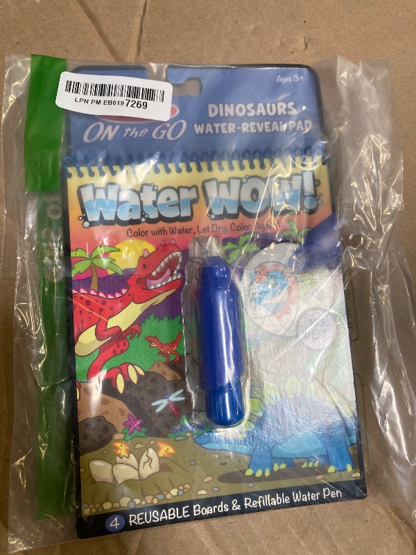 Photo 1 of Melissa & Doug On The Go Water Wow! Reusable Water-Reveal Activity Pad – Dinosaurs