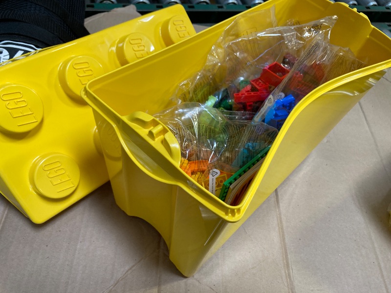 Photo 1 of LEGO Classic Large Creative Brick Box 10698 Building Toy Set, Toy Storage Solution for Home or Classrooms, Interactive Building Toy for Kids, Boys, and Girls