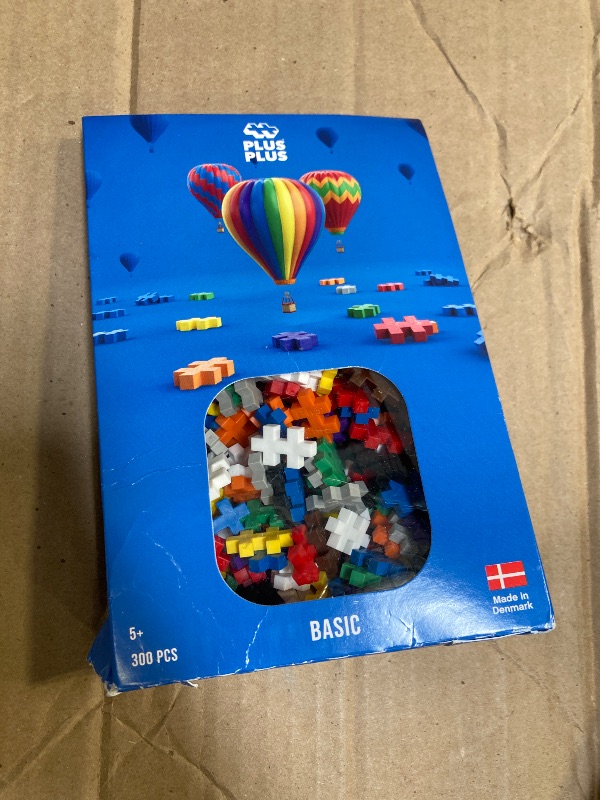 Photo 1 of PLUS PLUS – Basic Mix - 300 Piece, Construction Building Stem/Steam Toy, Mini Puzzle Blocks for Kids