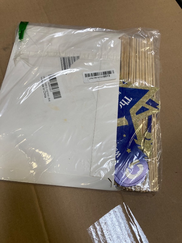 Photo 1 of ORIENTAL CHERRY Graduation Decorations 2025 Deals - 30 Pack Blue and Gold Grad Centerpiece Sticks, Class of 2025 Party Supplies Table Topper Decor for Kindergarten Preschool High School College