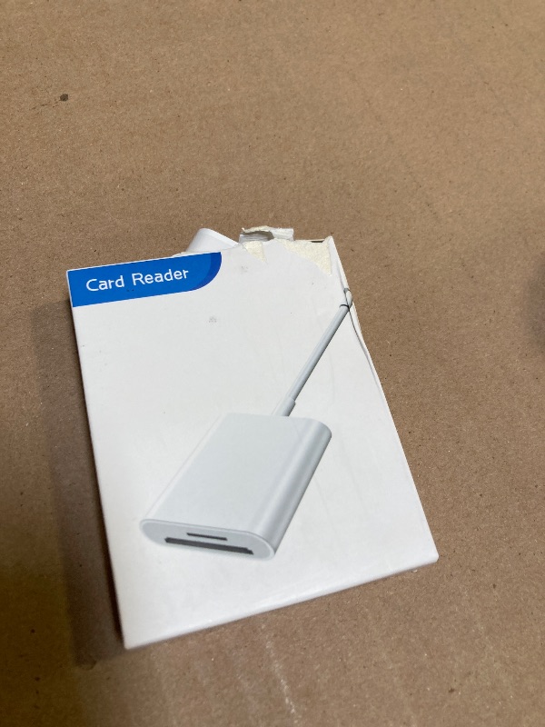 Photo 1 of SD Card Reader for iPhone iPad Camera,Dual Card Slot Memory Card Reader Supports SD and TF Card Trail Camera Viewer Sd Card Adapter Portable Micro Sd Card Reader No Application Required Plug and Play