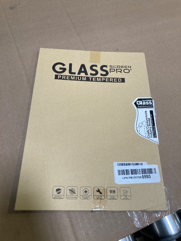 Photo 1 of Qularlans 2 Pack Screen Protector for iPad 6th 5th Generation 9.7 Inch 2018/2017, Tempered Glass Compatible with iPad Air 2/Air 1/iPad Pro 9.7, Anti-Scratch 9H Hardness Apple Pencil Compatible