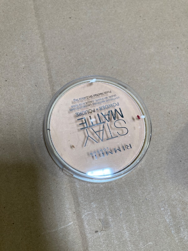 Photo 1 of Rimmel London Stay Matte - 004 Sandstorm - Pressed Powder, Lightweight, High Coverage, Shine Control, 0.49oz