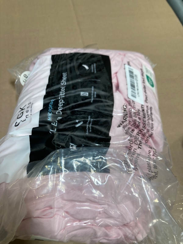 Photo 1 of Extra Deep Twin XL Fitted Sheet - Hotel Luxury Single Fitted Sheet Only - Easily Fits 18 inch to 24 inch Mattress - Ultra Soft, Wrinkle Free w/Extra Deep Pockets - Breathable & Comfy - Lavender Pink