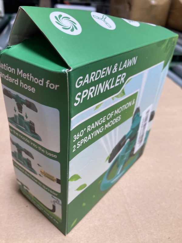 Photo 1 of Sprinklers for Yard, Water Sprinkler for Lawn, 360 Degree Rotating Lawn Sprinkler for Yard Large Area, Yard Sprinklers for Kids, Pets Playing