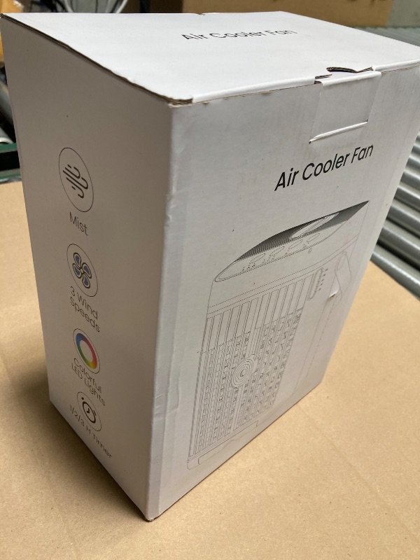 Photo 1 of Portable Air Conditioners,1200ML Cooling fan Mini Air Conditioner with Remote Control,3 Wind Speed & 7 LED Light,3 Cool Mist& 1-3H Timer,Personal Air Conditioner Evaporative Air Cooler for Room/Office