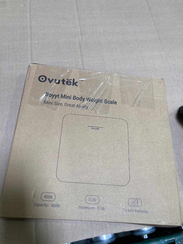 Photo 1 of Ovutek Bathroom Scale for Body Weight, Highly Accurate Digital Weighing Machine for People, Upgraded Batteries Included, Compact Size, LED Display, Physician Scale with Sturdy Tempered Glass, 400lb