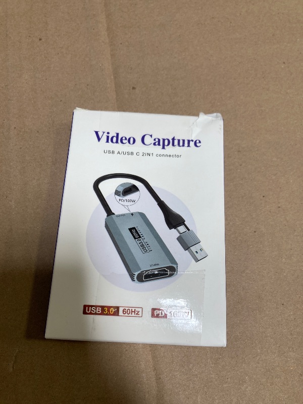 Photo 1 of Video Capture Card,4K HDMI to USB 3.0 Capture Card,HDMI to USB-A/C 1080P 60FPS, Game Video Capture Card for Live Streaming/Gaming/Meeting, for Windows/Mac OS System, Switch PS4/5 Xbox OBS Zoom