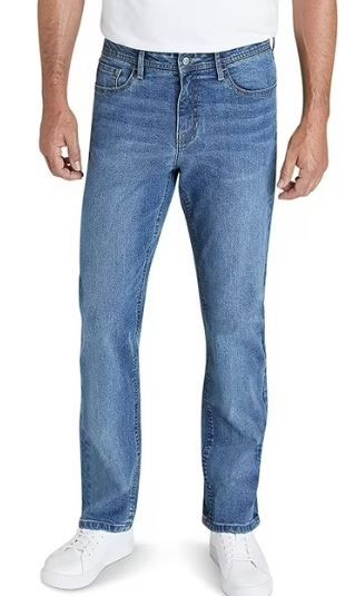 Photo 1 of Size 34x30----ZOD Men's Denim Jeans - Comfort Stretch Mid Rise Relaxed Fit Jeans for Men