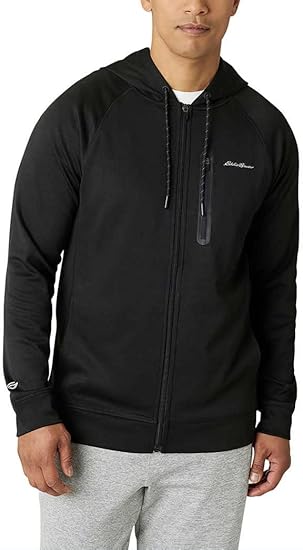 Photo 1 of Size M--Eddie Bauer Men’s Performance Full Zip Hoodie | Mens Full Zip Performance Hoodie - Black Large