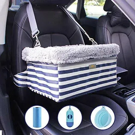 Photo 1 of MARSLABO Dog Car Seats for Small Dogs, Upgrade Dog Booster Seat with Metal Frame Construction with Double-Layer Oxford, Perfect for Small Pets up to 20lbs