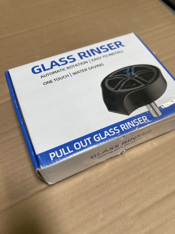 Photo 1 of Zjyufy Glass Rinser for Kitchen Sink Glass Rinser with Pull-Out Spray High Pressure 360° Rotating Faucet Glass Rinser Cup Cleaner Bottle Washer for Bar Cafe Sink