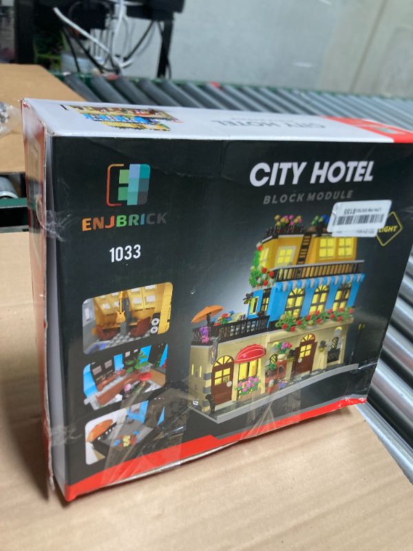 Photo 1 of ENJBRICK Flowers City Hotel House Building Kit for Adutls, Creator Building Toy Set with Apartmant and Shops for Girls and Adults 1464 pcs