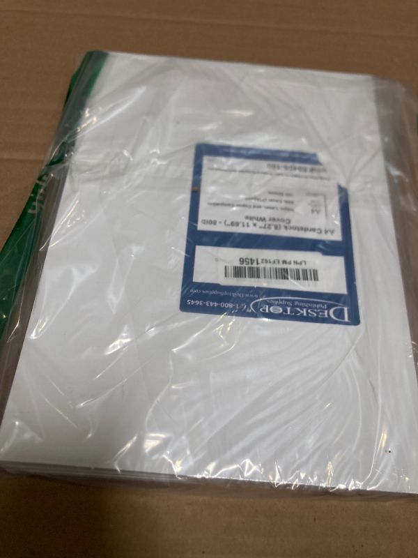 Photo 1 of Heavyweight White A4 (8.3"x 11.7") Cardstock - Thick 80lb Cover (216 gsm) - 100 Sheets