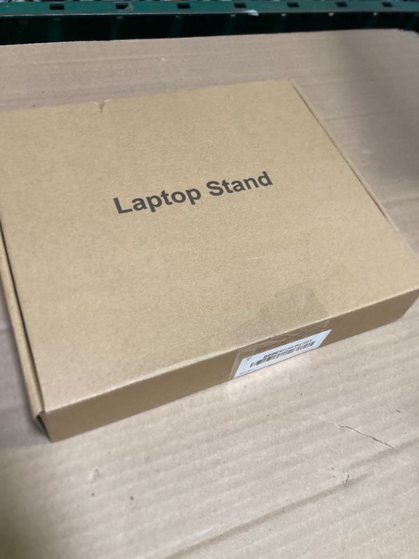Photo 1 of Adjustable Laptop Stand for Desk, Aluminum Portable Laptop Stand, Lightweight 500g, Foldable Ergonomic Computer Notebook stand Holder for 11-16" MacBook Air Pro, Dell XPS,HP Computer Notebook, Black