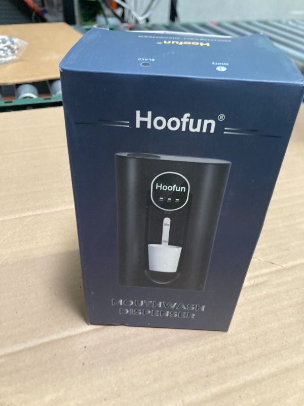 Photo 1 of Hoofun Automatic Mouthwash Dispenser for Bathroom, 18.26Oz Wall Mounted Mouth Wash Dispensers with Magnetic Cups, 3 Dispensing Level, Electric Mouthwash Pump for Kids Adult, Bathroom Accessories White