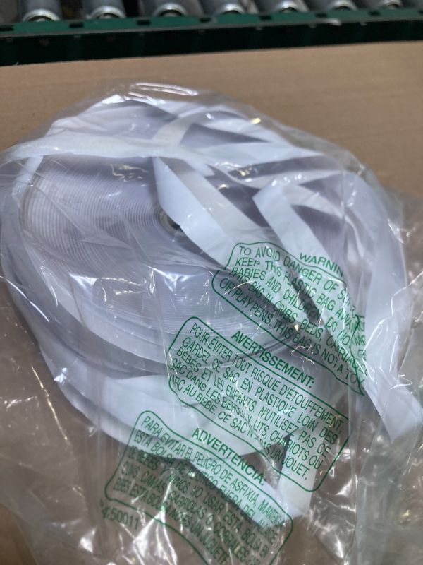 Photo 1 of 0.75 Inch x 82 Feet White Self-Adhesive Hook and Loop Tape - Sticky Back Fastening Tape for Stationery and Household Purposes