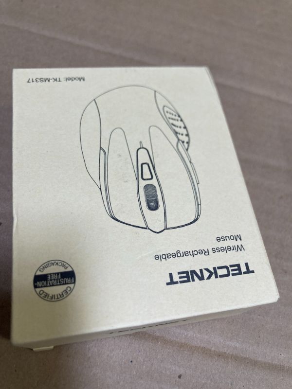 Photo 1 of TECKNET Wireless Mouse (BT5.0/3.0 & 2.4G) Rechargeable 4800 DPI Silent USB A & Bluetooth Mouse 6 Buttons, Wide Compatibility - Red