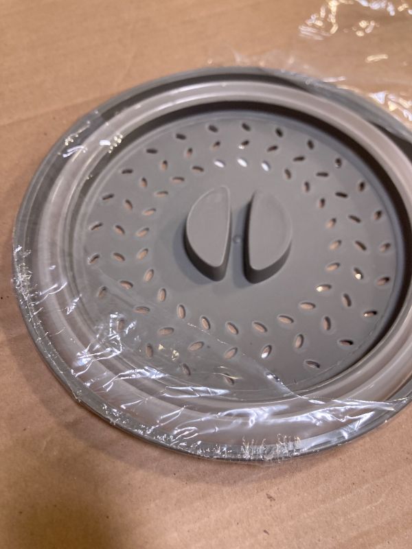Photo 1 of Thermoplastic Rubber Microwave Splatter Cover,Microwave Cover for Food Fruit Drainer,BPA-Free Dishwasher Safe 10.5 inch (GREY)