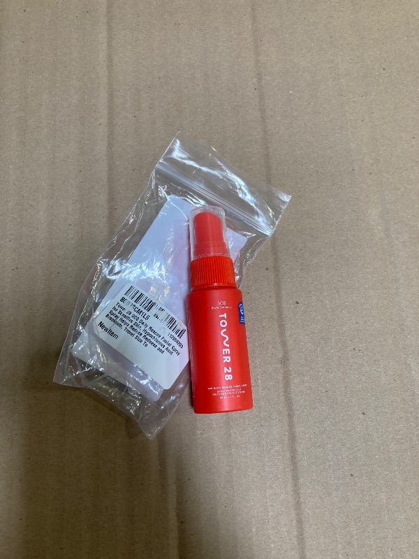 Photo 1 of Tower 28 SOS Daily Rescue Facial Spray for Sensitive Skin, Hypochlorous Acid Spray Helps Reduce Redness and Breakouts, Travel Size Toner for Face, 1 FL Oz