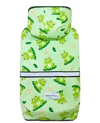 Photo 1 of Fitwarm Funny Frog Dog Raincoat with Hood, Waterproof Rain Jacket for Small Dogs Boy Girl, Reflective Pet Poncho with Harness Hole, Packable, Adjustable, Green, Large