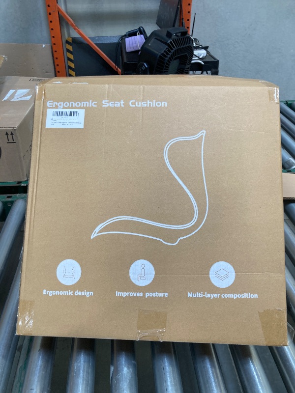 Photo 1 of Ergonomic Lumbar Support Cushion for Office Chair,Back Support for Car Seat,Home Chair, Floor and Bed, Meditation Chair,Lower Back Pain Relief,Posture Corrector for Improve Posture.(Gray)
