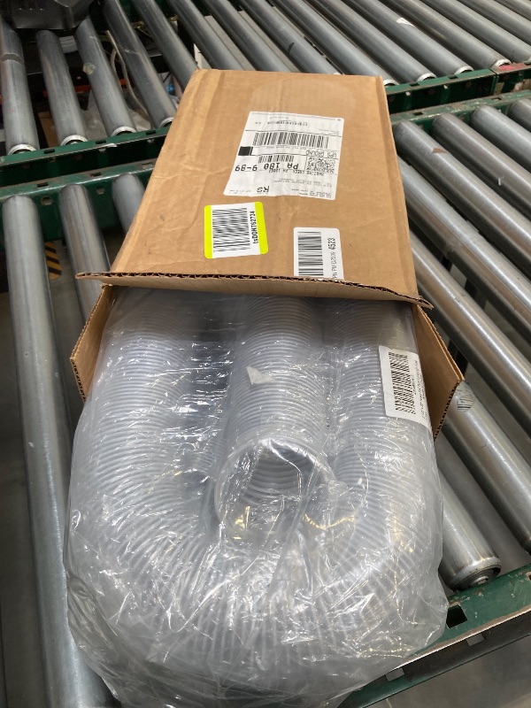 Photo 1 of 2 1/2" x 20' Heavy PVC Dust Collection Hose, Flexible Clear PVC Fume Collection Hose with Carbon Steel Wire Coil, Puncture Resistant PVC Dust Collection Hose for Dust Collectors with 2 1/2" Ports