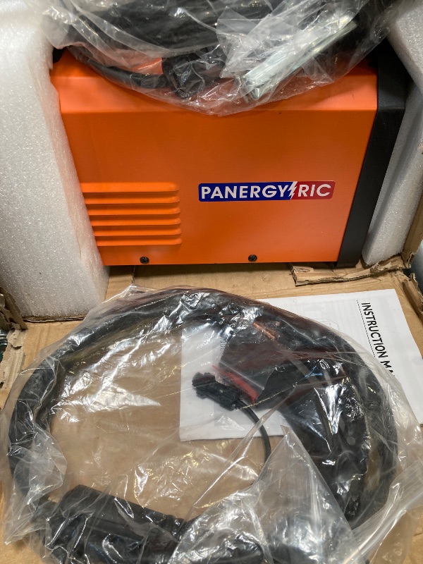 Photo 1 of PANERGYRIC 160A MIG Welder,110V/220V Dual Voltage Flux Core Welder Gasless MIG/Lift TIG/Stick 3 in 1 Big LED Digital Display Plastic Welder Portable Welding Machine Inverter Welder