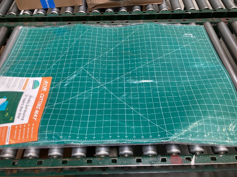 Photo 1 of ArtAt Self Healing Cutting Mat: 24 x 36 inch Green Large 5-Ply Double-Sided Durable Non-Slip PVC Cutting Mat for Sewing Quilting Scrapbooking Art & Crafts projects…