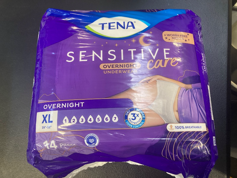 Photo 1 of Tena Sensitive Care Overnight Incontinence Underwear for Women Extra Large, 14 Count (New Sizing)