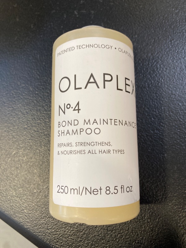 Photo 1 of Olaplex No. 4 Bond Maintenance Shampoo, Repairs, Strengthens, & Nourishes All Hair Types, Adds Shine & Leaves Hair Feeling Soft, 8.5 fl oz