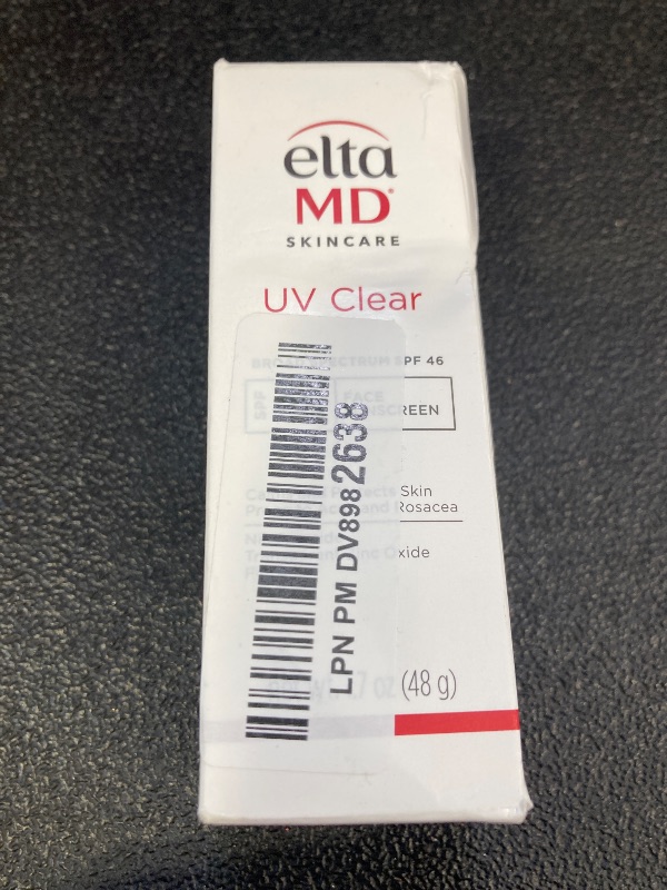 Photo 1 of EltaMD UV Clear Face Sunscreen SPF 46, Oil Free for Face with Zinc Oxide, Dermatologist Recommended Sunscreen Lotion, For Acne-Prone Sensitive Skin, 1.7 oz Pump