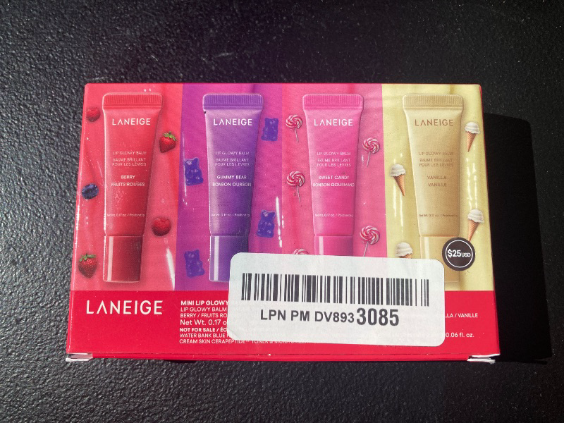 Photo 1 of LANEIGE Mini Lip Glowy Balm Set: Keeps Lips Hydrated, Glossy, and Moisturized with Nourishing Shea and Murumuru Butters