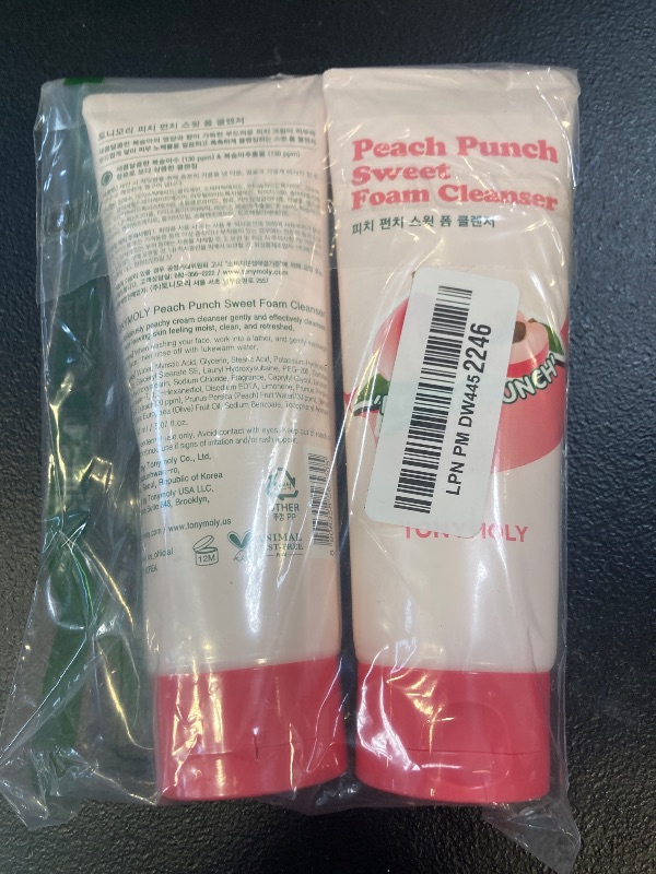 Photo 1 of TONYMOLY Peach Punch Sweet Foam Cleanser, 2 Count