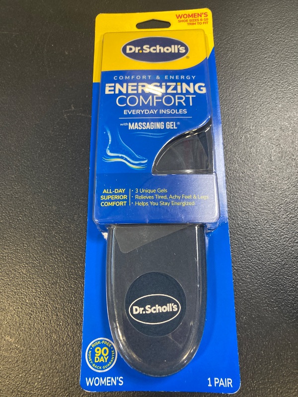 Photo 1 of Dr. Scholl’s Energizing Comfort Women’s Everyday Insoles with Massaging Gel - Clinically Proven, All-Day Energy and Comfort Inserts with Patented Triple Gel Design - Shock Absorbing, Arch Support